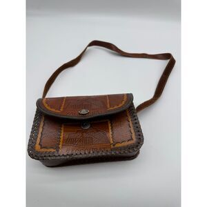 Vintage Tooled Leather Bag